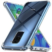 Tria Xiaomi Redmi Note 9 Uyumlu Şeffaf Kılıf Airbag Antishock Köşeli Darbe Emici Şeffaf Sert Silikon Telefon Kılıfı