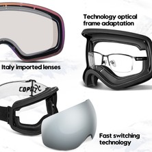 Xoutdoor Çerçevesiz Kayak Gözlüğü Büyük Küresel Yüzey Çift Buğu Önleyici (Yurt Dışından)