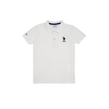 U.S. Polo Assn. Erkek Çocuk Beyaz Basic T-Shirt 50249283-VR013