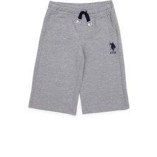 U.S. Polo Assn. Erkek Çocuk Gri Melanj Örme Şort 50246131-VR086