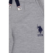 U.S. Polo Assn. Erkek Çocuk Gri Melanj Örme Şort 50246131-VR086