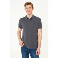 U.S. Polo Assn. Erkek Antrasit Basic T-Shirt 50248548-VR006