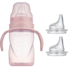 Mamajoo Kulplu Eğitici Bardak 270 ml & Yedek Ikili Bardak Ucu / Powder Pink