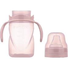 Mamajoo Kulplu Eğitici Bardak 270 ml & Yedek Ikili Bardak Ucu / Powder Pink