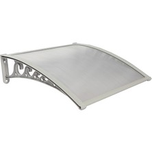 Yapısan Plastik Ayak 6mm Levhalı Pratik Sundurma Kanopi 100X120 cm Gri