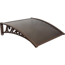 Yapısan Plastik Ayak 6mm Levhalı Pratik Sundurma Kanopi 100X120 cm Kahve