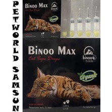 Binoo Max 5'li Organik Kedi Ense Damlası Dış Parazit Deri Bakım Ürünü