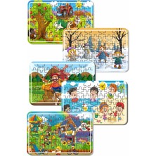 Lipyos Çiftlik Hayvanları, Deniz, Tatil, Deniz Canlıları, Yılbaşı, Kardan Adam 54 Parça Ahşap Puzzle A41698