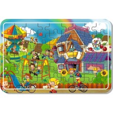 Lipyos Çiftlik Hayvanları, Deniz, Tatil, Deniz Canlıları, Yılbaşı, Kardan Adam 54 Parça Ahşap Puzzle A41698