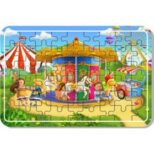 Lipyos Uzay Kedi, Sevimli Hayvanlar, Lunapark , Masal Kahramanları Çiftlik Hayvanları 54 Parça Ahşap Puzzle A41697