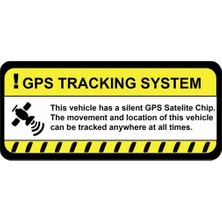 TSC 4 Adet Gps Tracing Takip Etiketi Uyarı Yapıştırması 10CM  MD13