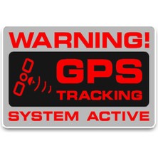 TSC 4 Adet Gps Tracing Takip Etiketi Uyarı Yapıştırması 10CM  MD14