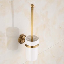 Fause Askılı Tuvalet Fırçası Vintage Antik Pirinç