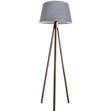 Ağaç Ustası Oval  3 Ayak Tripod  Lambader Abajur Köşe Lambası Ahşap Naturel Ağaç Country Dekor Lamba Aplik Masif Doğal