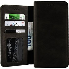 Bonjux Iphone 8 Plus Hakiki Deri Cüzdan Kılıf El Yapımı Kartvizit Para Bölmeli Kılıf