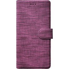 Bonjux Huawei Mate 20 Lite Standlı Kartvizitli ve Para Gözlü Kumaş  Cüzdan Kılıf