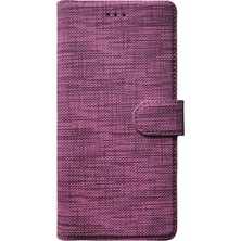 Bonjux  Xiaomi Mi Note 9s Kumaş Kılıf Kredi Kartı Para Bölmeli Standlı Cüzdan  Kılıf