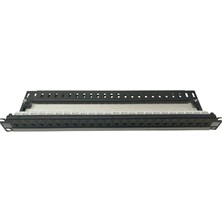 HCS 24 Port UTP Patch Panel - Boş Keystone Jack