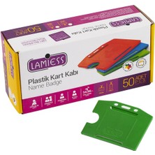Lamiess LMS214 Yatay 54x86 Plastik Kart Kabı 50Ad/Pk. (153 04 0603)