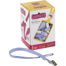 Lamiess Kart Askı Ipi M.maşalı Klipsli Lila