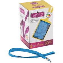 Lamiess Kart Askı Ipi Paris Kancalı Mavi