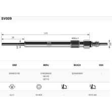 Svac A3-A4-A5-A6-A8-Q5-Q7-Tt 2.7 3.0 Tdı ( Isıtma) Bujisi Takımı
