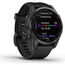 Garmin Fenix 7s Solar Siyah Akıllı Multisport Saat