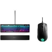 Steelseries Apex 5 RGB Oyuncu Q Klavye + Rival 3 Kablolu RGB Oyuncu Mouse