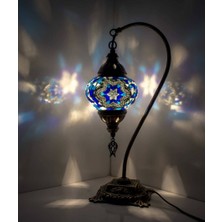 Dez Home Dezhome Mozaik Lamba Deve Boynu Bohem Abajur Otantik