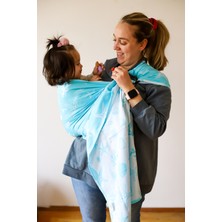 Zubu Halka Sling - Babysling - Deniz Yıldızı Turkuaz