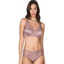 Le Jardin 5035 Soft Kapli Dantel Geniş Aski Sütyen Takım