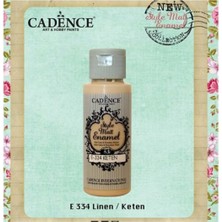 Cadence Style Matt Enamel Cam & Porselen Boyası 59 Ml. E-334 Keten