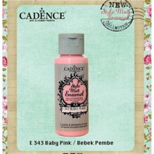 Cadence Style Matt Enamel Cam & Porselen Boyası 59 Ml. E-343 Bebek Pembe