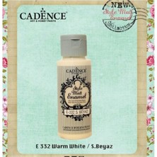 Cadence Style Matt Enamel Cam & Porselen Boyası 59 Ml. E-332 S.beyaz (Warm White)