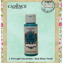 Cadence Style Matt Enamel Cam & Porselen Boyası 59 Ml. E-354 Açık Deniz Yeşili