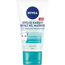 Nivea 3'ü 1 Arada Beyaz Kil Maskesi 150 ml