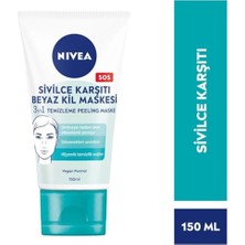 Nivea 3'ü 1 Arada Beyaz Kil Maskesi 150 ml