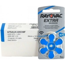 Rayovac Extra 675 Numara Kulaklık Pili 60'lı & 10 Paket -Toplam 60 Adet Pil