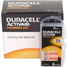 Duracell Activair 13 Numara Kulaklık Pili 60'lı & 10 Paket -Toplam 60 Adet Pil