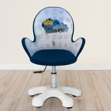 Popcorn Kids King Crown Kollu Çalışma Sandalyesi (8-14 Yaş)