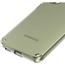 Kzy Samsung Galaxy S22 Plus Kapak Şeffaf Sert Silikon Kılıf