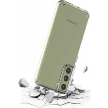 Kzy Samsung Galaxy S22 Plus Kapak Şeffaf Sert Silikon Kılıf