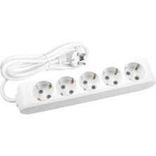 Viko ML-90113505 Multi-Let 5li Priz Çocuk Korumalı Topraklı 5 Metre Kablolu Grup Priz
