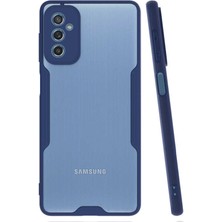 Kilifone - Galaxy M52 - Kılıf Kenarı Renkli Arkası Şeffaf Parfe Kapak