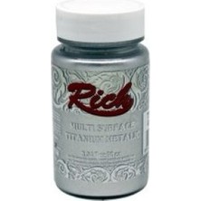 Tual Hobi Sanat Rich Multi Titanium Metalik 2502 Gümüş 90ML