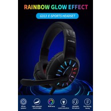 Mj Tech G313 Gaming Oyuncu Mikrofonlu Ledli Profesyonel Kulaklık - Rgb Ledli Oyuncu Kulaklığı