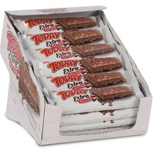 Elvan Today Extra Çikolata Kaplamalı Bol Kremalı Fındıklı Gofret 45 gr 24'lü (1 Kutu)