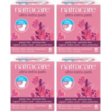 Use Full Ogranik ve Doğal Natracare Ultra Ekstra Kanatlı Ped Süper 4'lü Set