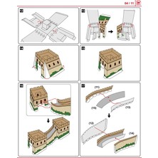 SLD Çin Seddi Çin, Çin Craft Kağıt Modeli 3D Mimari Yapı Dıy Eğitim Oyuncaklar El Yapımı Yetişkin Yapboz Oyunu | Model Yapı Kitleri(Yurt Dışından)