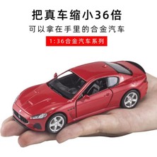 SLD 1:36 Simulation For Bentley Maserati Alloy Sports Car Model With Pull Back Light Diecast Car Model Kids Toy|wind Up Toys